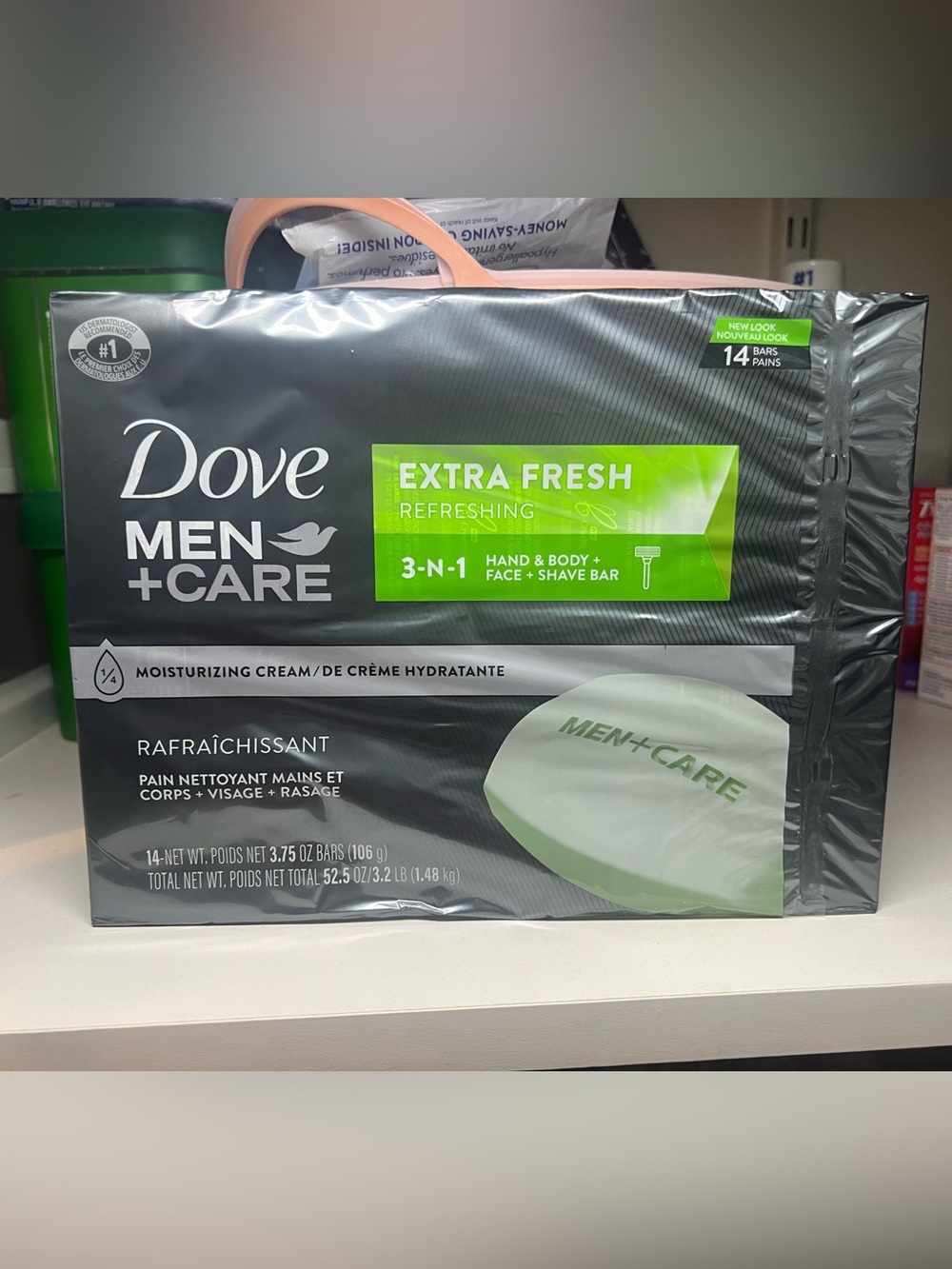 Dove +Men care bar soaps 14bars